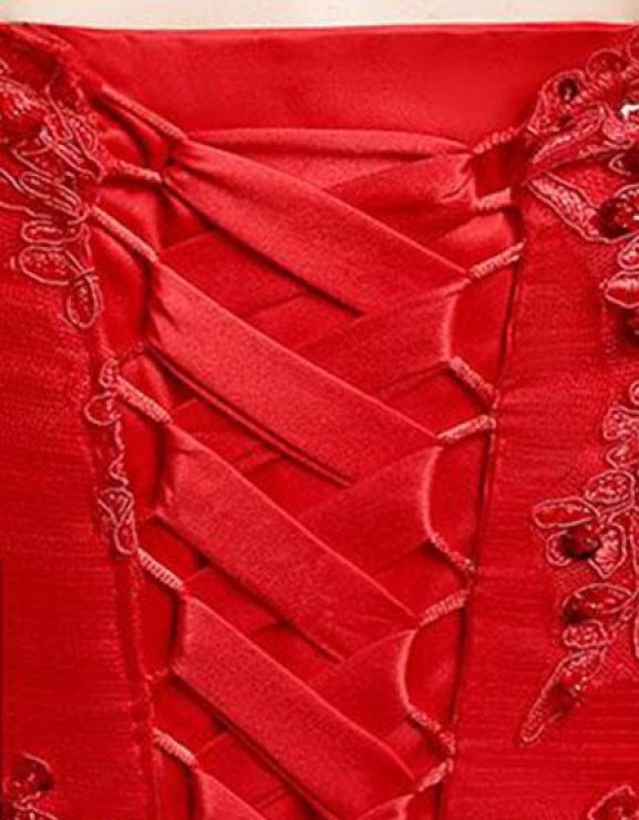 A-Line Bateau Half-Sleeve Sequined Lace-Up Floor-Length Wedding Dress